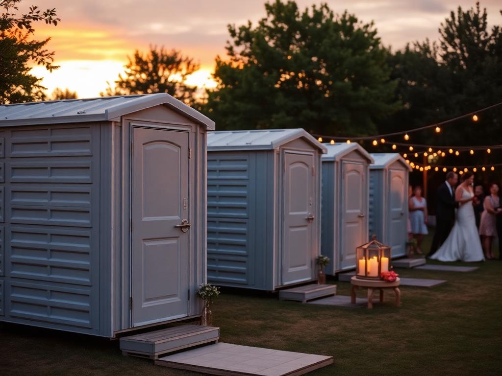 Nebraska Porta Potty partner crew delivering a portable restroom in Bennington, NE